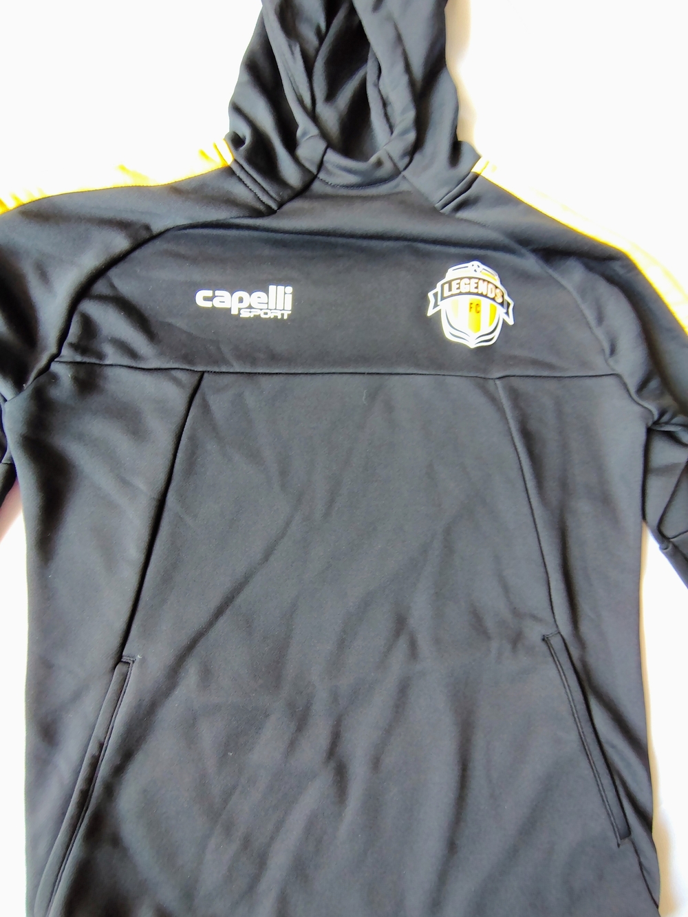 Capelli Sport Black & Yellow Youth L Pullover Hoodie - Picture 3 of 5